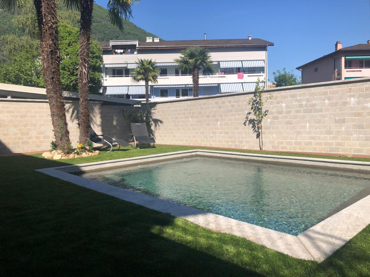 Miranda, Modern Duplex, Garden, Swimming Pool, Parking Leilighet Losone Eksteriør bilde