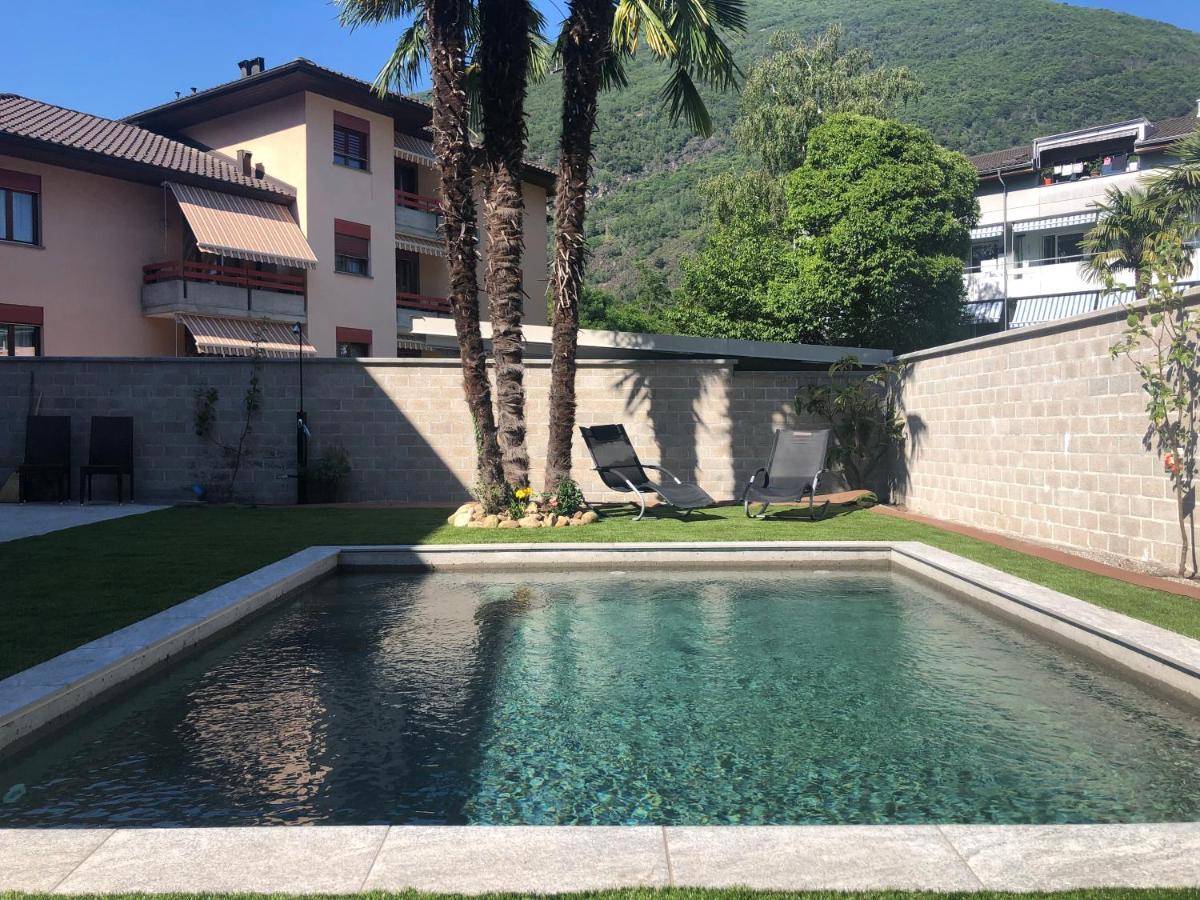 Miranda, Modern Duplex, Garden, Swimming Pool, Parking Leilighet Losone Eksteriør bilde